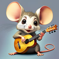 Speedy Gonzales learning guitar